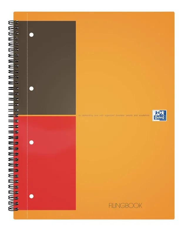 oxford-filingbook-international-a4-liniert-notizblock-200-seiten-5er-pack image 1