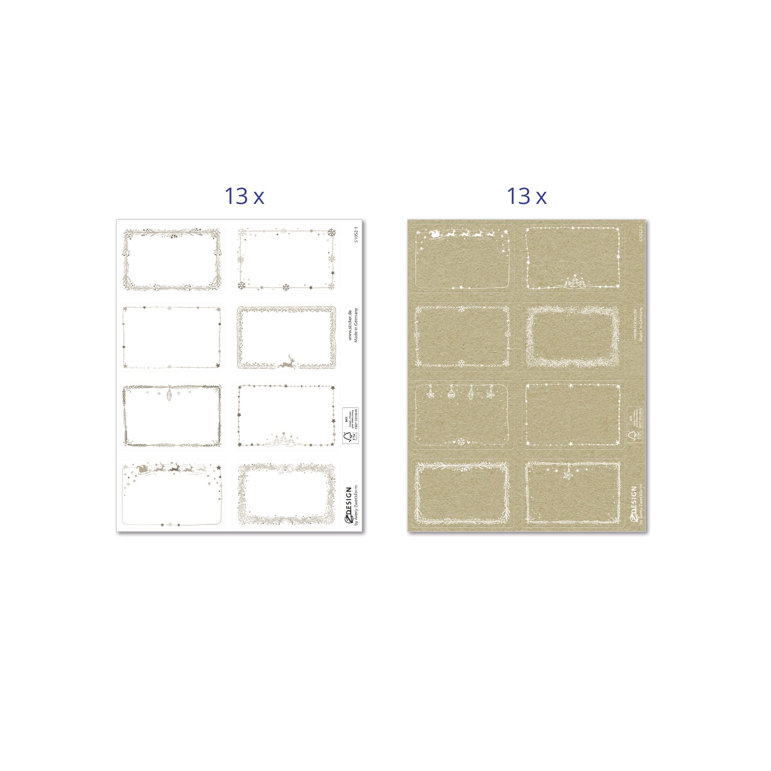 avery-zweckform-z-design-weihnachtsaufkleber-set-art-51052-204-st-ck-52x33-mm-we image 2