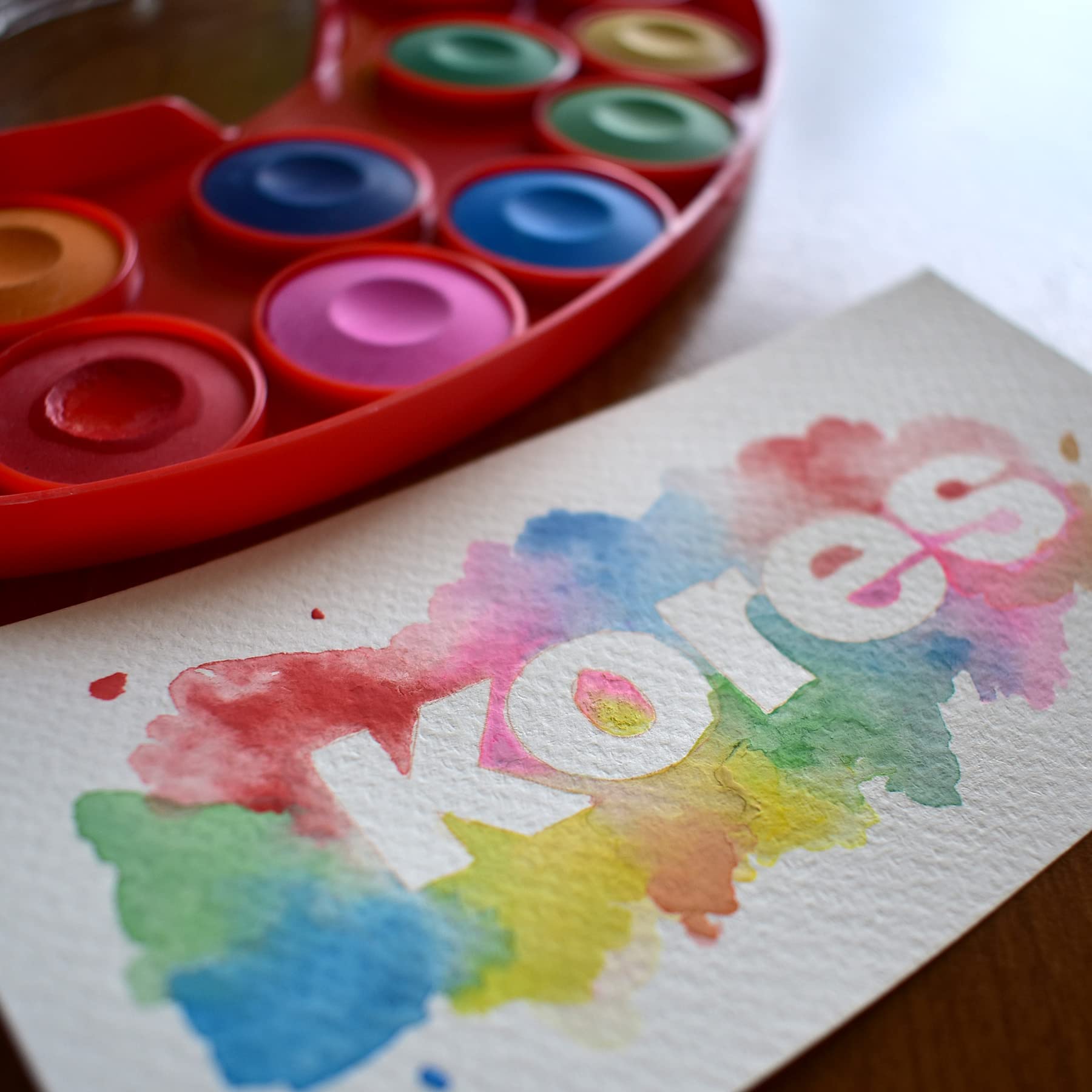 kores-akuarellos-wassermalfarbenset-12-farben-mit-palette-und-pinsel image 4