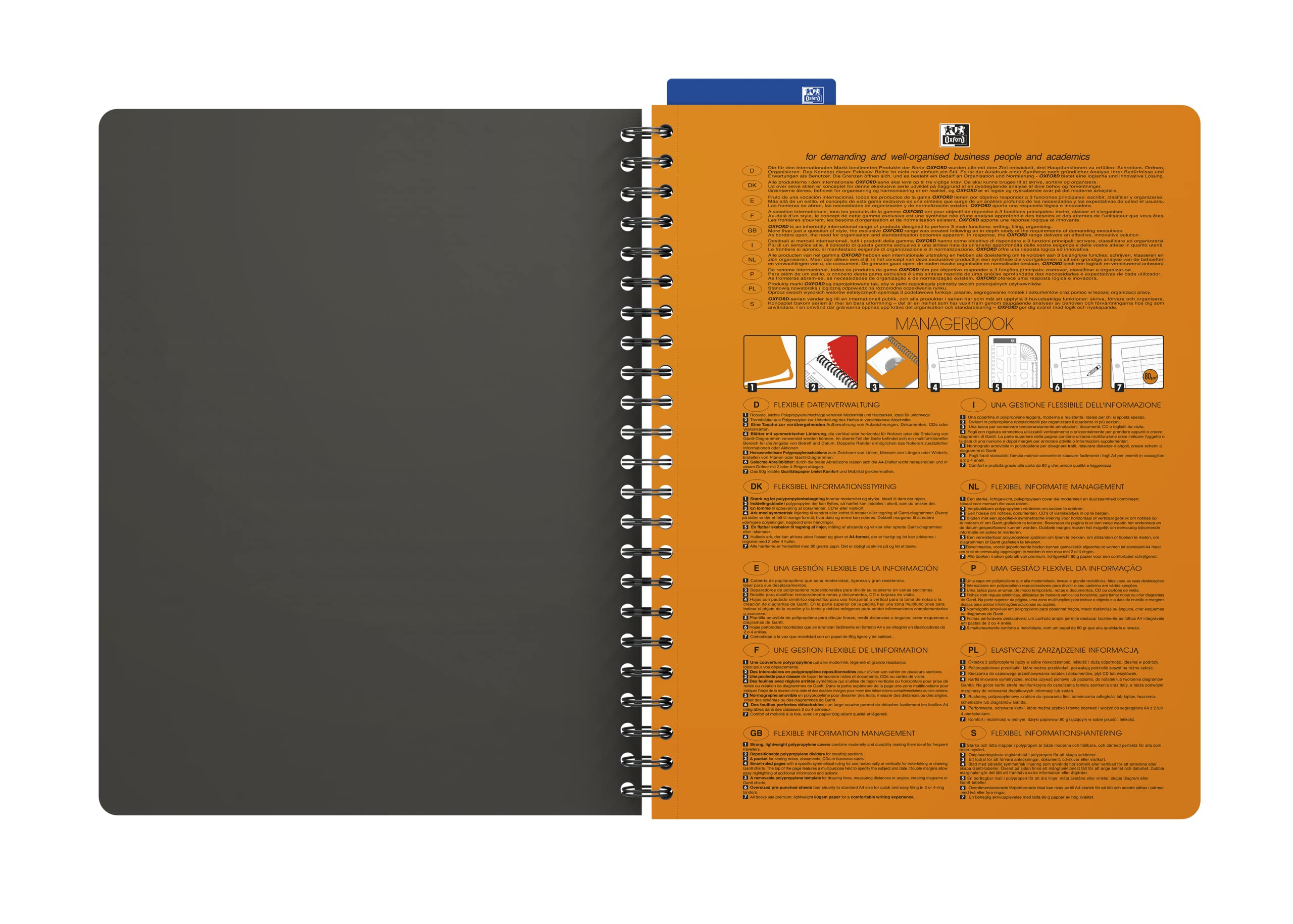 oxford-managerbook-international-a4-liniert-160-seiten-5er-pack-mit-registern image 3