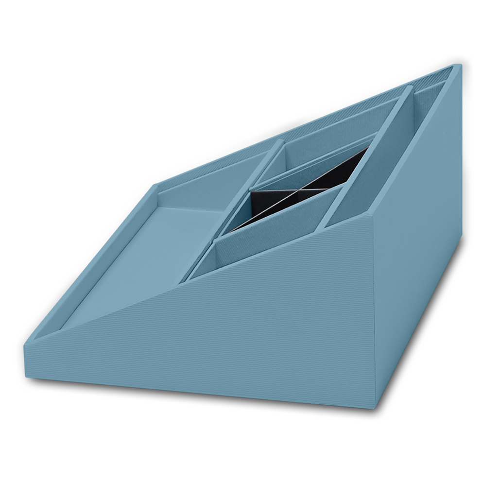 r-ssler-s-o-h-o-schreibtisch-organizer-mit-5-f-chern-denim image 5