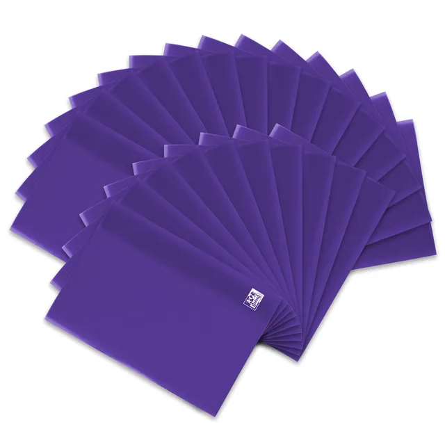 oxford-heftumschlag-a5-kunststoff-transparent-violett-25-st-ck image 1