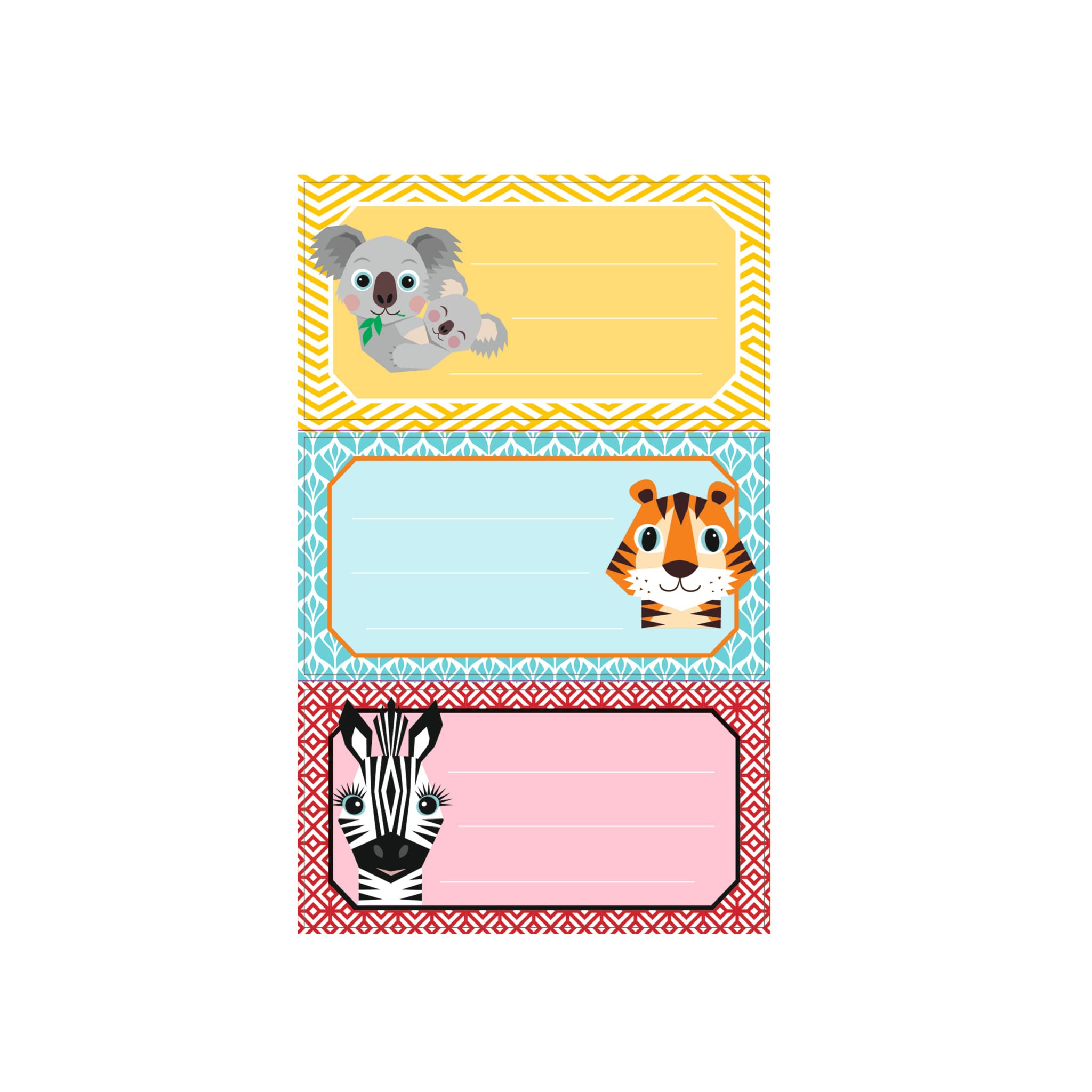 herlitz-buchetiketten-cute-animals-selbstklebend-3-bogen-3-st-ck image 1