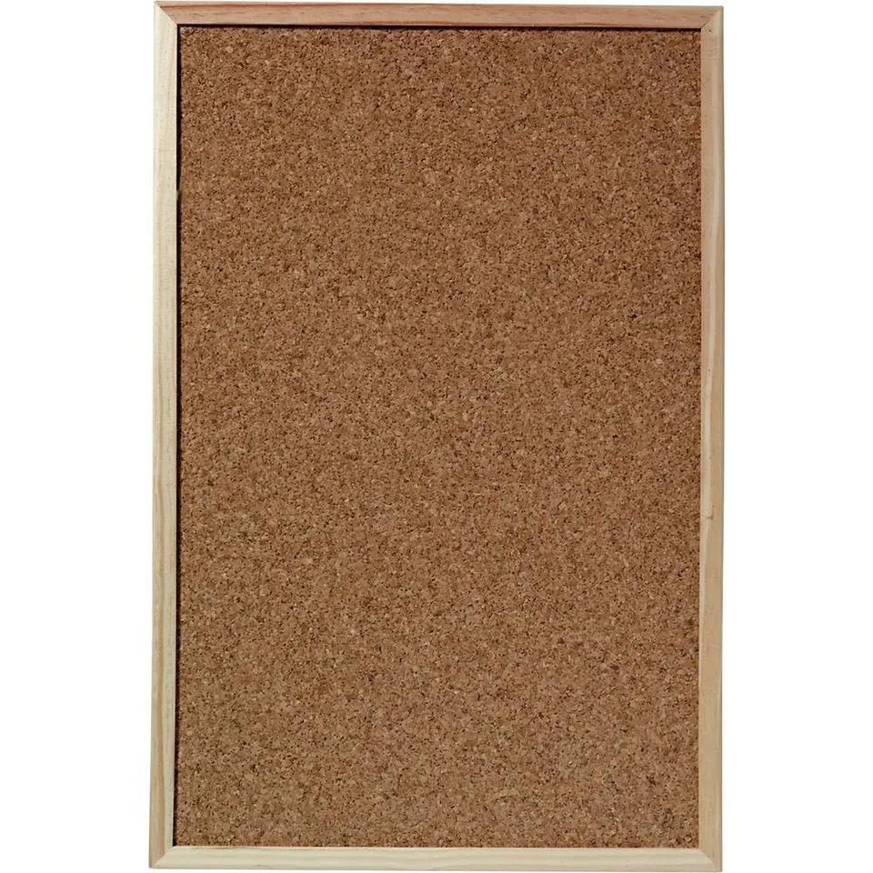 herlitz-pinnwand-kork-40-x-60-cm-mit-holzrahmen-braun image 1