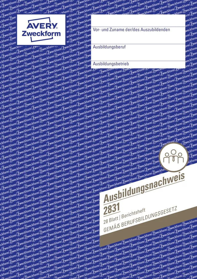 avery-zweckform-2831-ausbildungsnachweis-a4-heft-ihk-anerkannt-28-blatt image 1