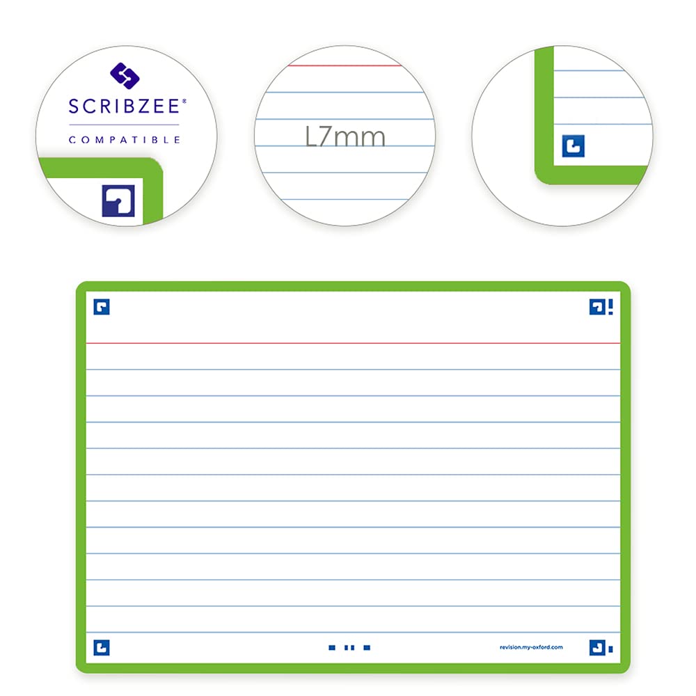 oxford-flash-2-0-karteikarten-a6-liniert-gr-n-105x148mm-80-st-ck image 4