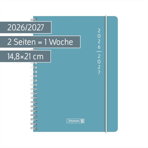 brunnen-sch-lerkalender-2026-2027-plain-blue-a5-sch-lerplaner-kunststoff-einband image 8