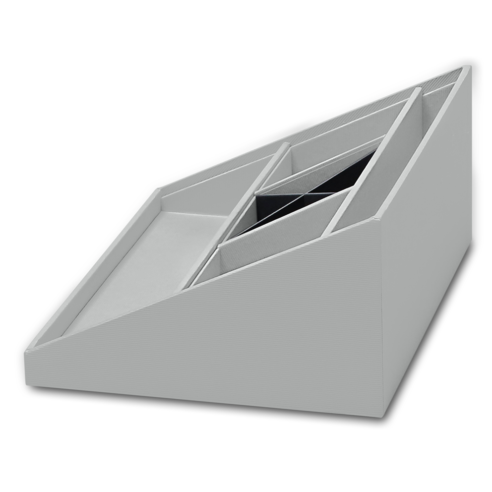 r-ssler-s-o-h-o-schreibtisch-organizer-mit-5-f-chern-stone image 6