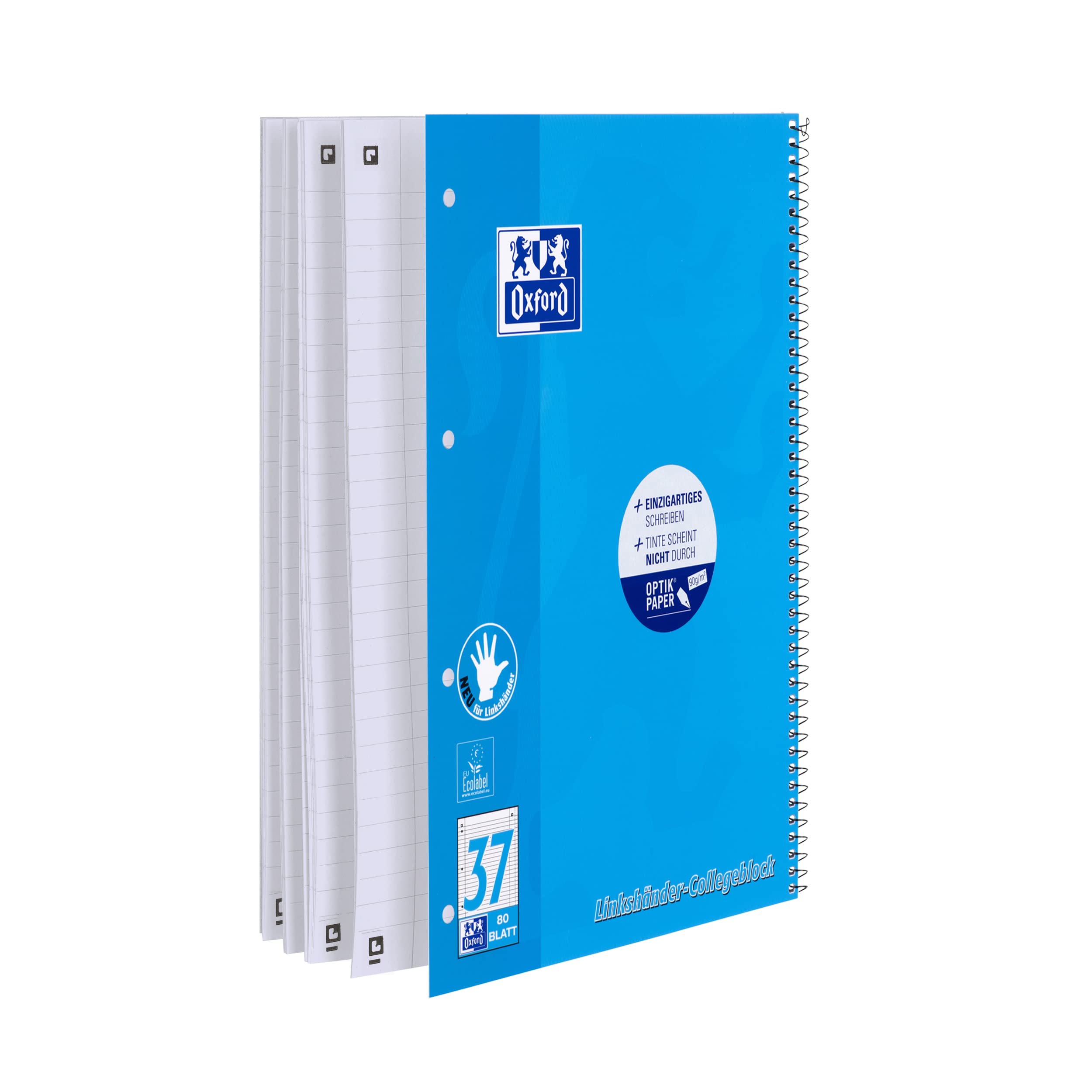 oxford-linksh-nder-collegeblock-a4-liniert-lineatur-37-80-blatt-blau-10-st-ck image 4