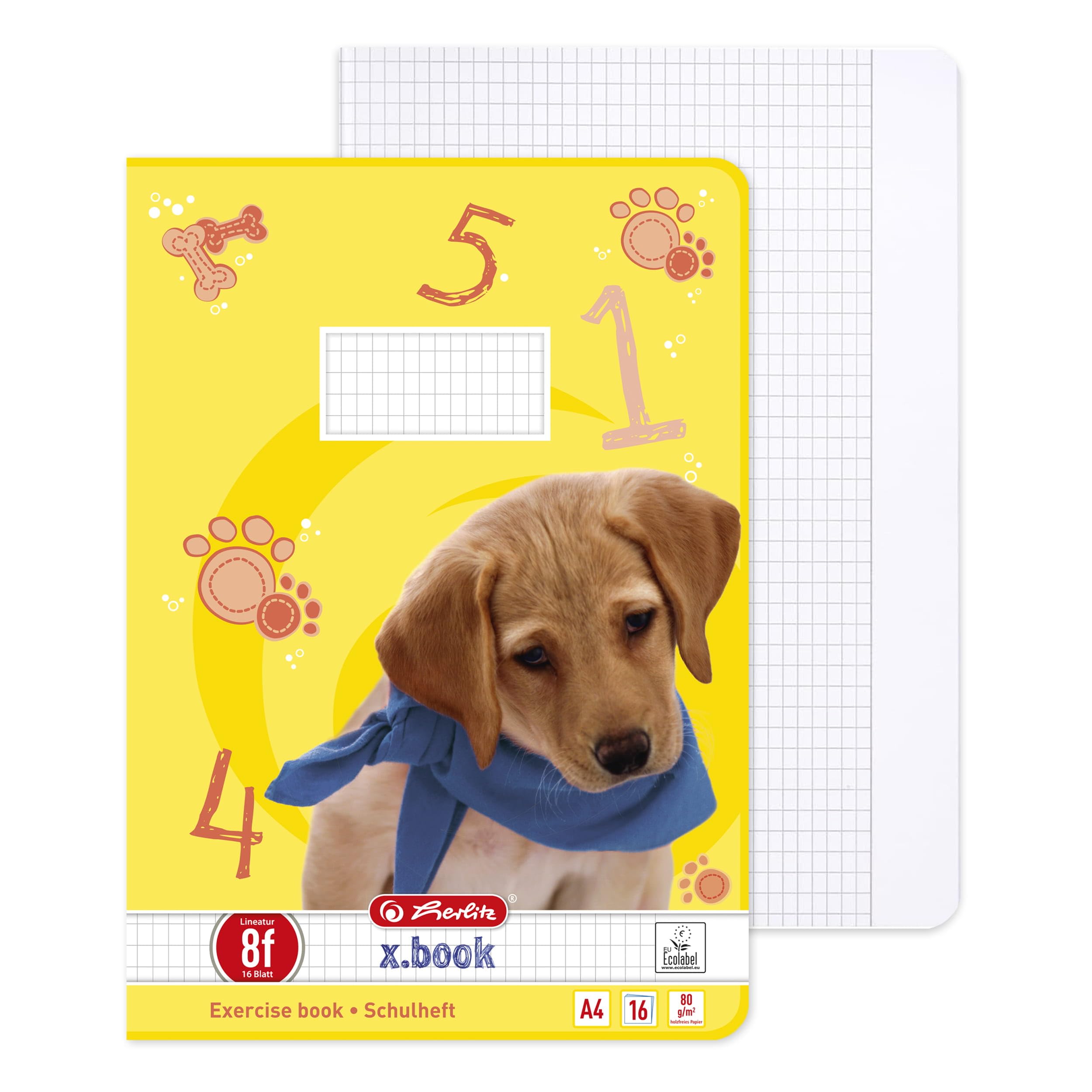 herlitz-schulheft-x-book-a4-lineatur-8f-rautiert-16-blatt-10-st-ck image 3