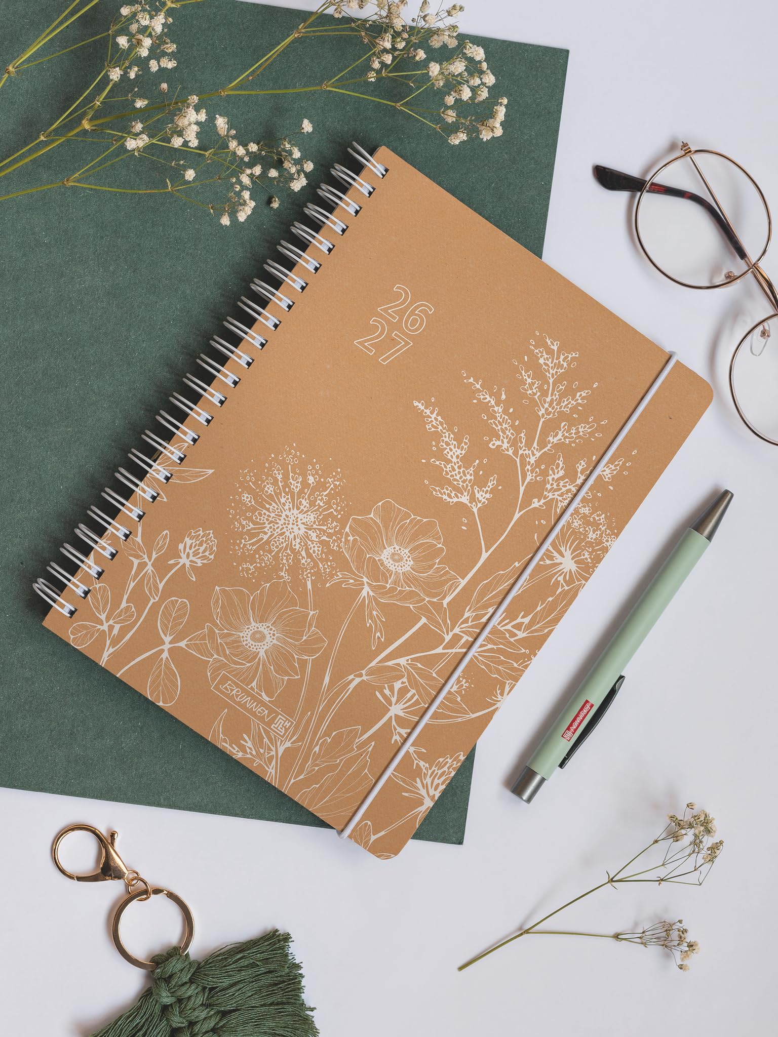 brunnen-sch-lerkalender-2026-2027-meadow-a5-recyclingleder-2-seiten-1-woche image 6