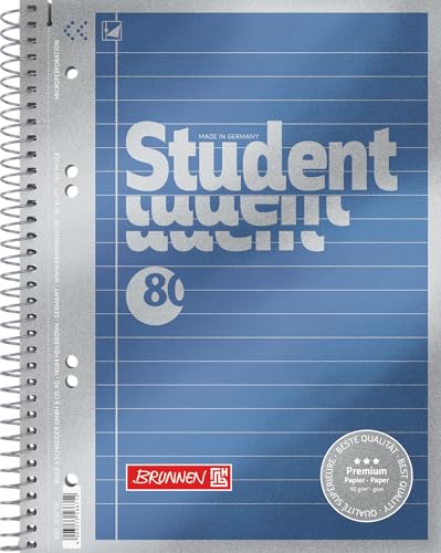 brunnen-collegeblock-premium-student-a5-liniert-80-blatt-blau image 7
