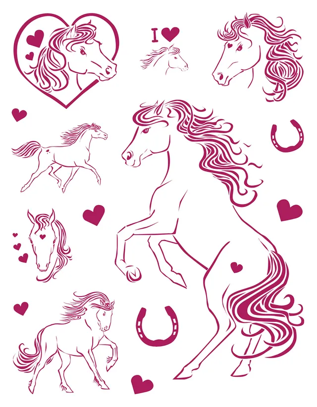 avery-zweckform-z-design-fensterbilder-pferde-54995-selbstklebend-14-sticker image 1