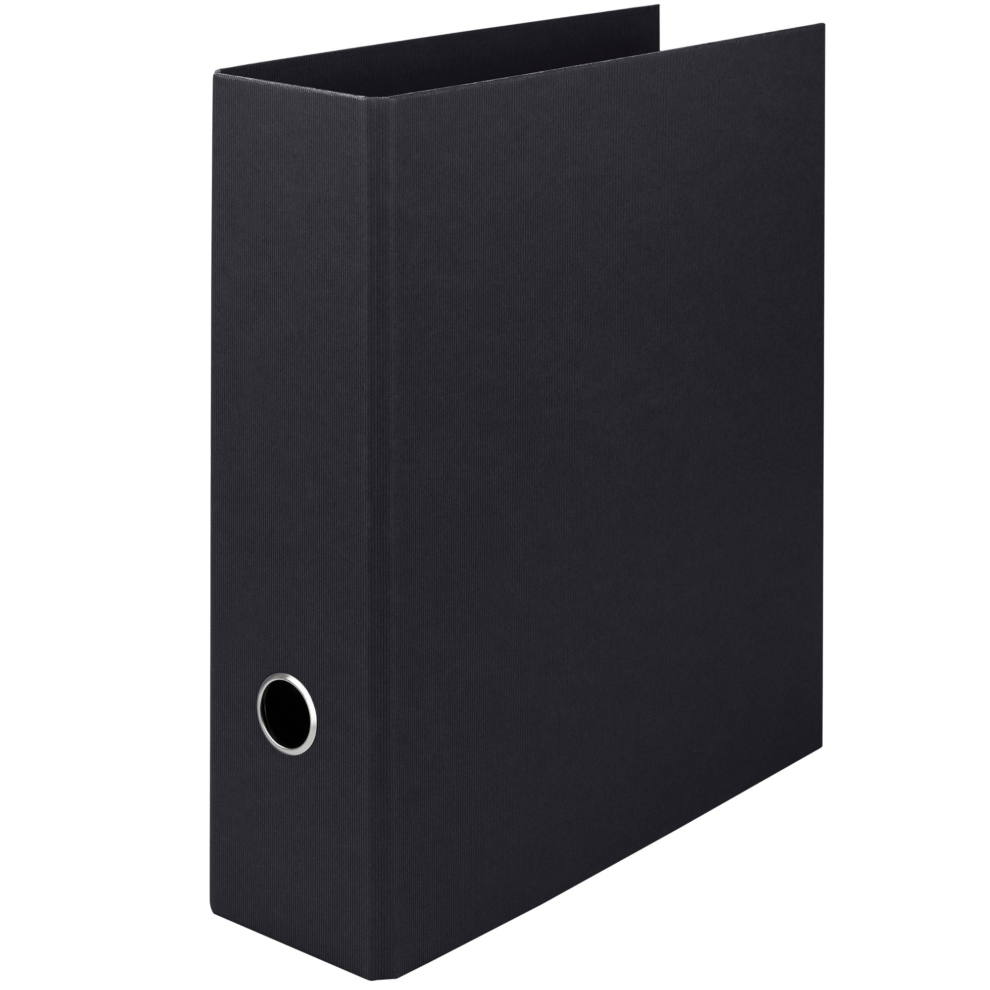 r-ssler-s-o-h-o-ordner-breit-a4-8-5-cm-schwarz-mit-rippenpr-gung image 1