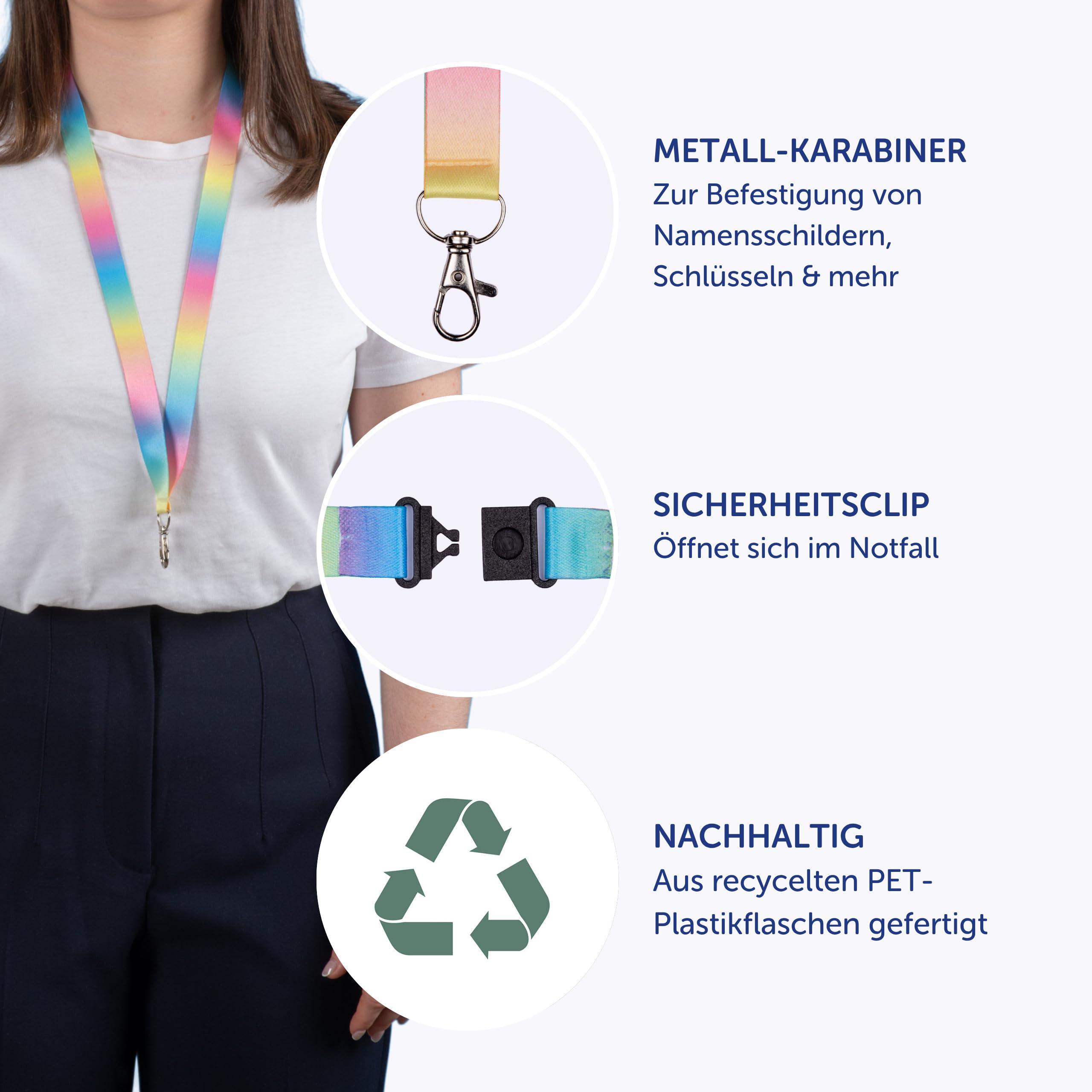 avery-zweckform-r4828ra-schl-sselband-44x2cm-bunt-regenbogen-10-st-ck-lanyard-se image 2