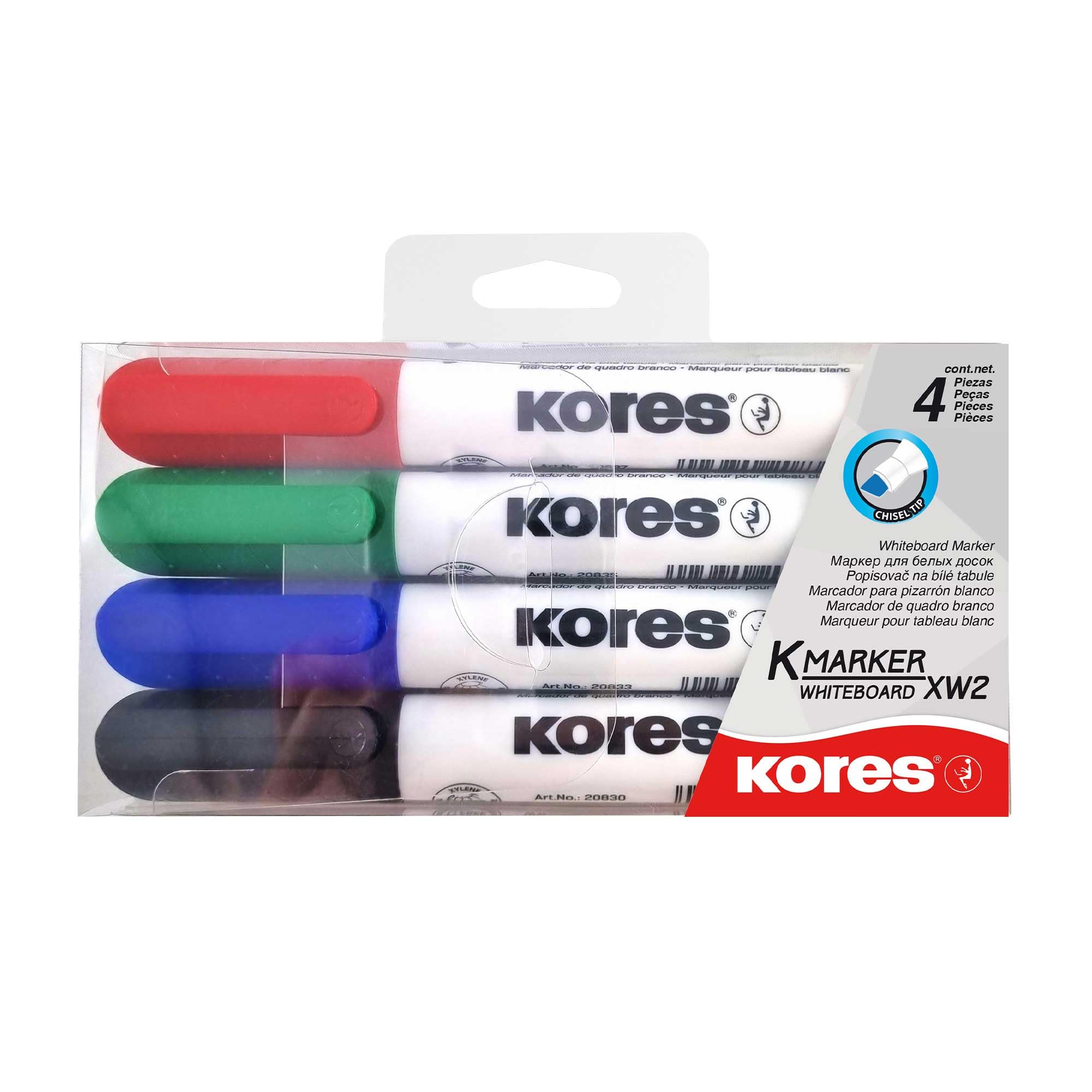 kores-k-marker-xw2-whiteboard-marker-set-4-farben-mit-keilspitze image 2