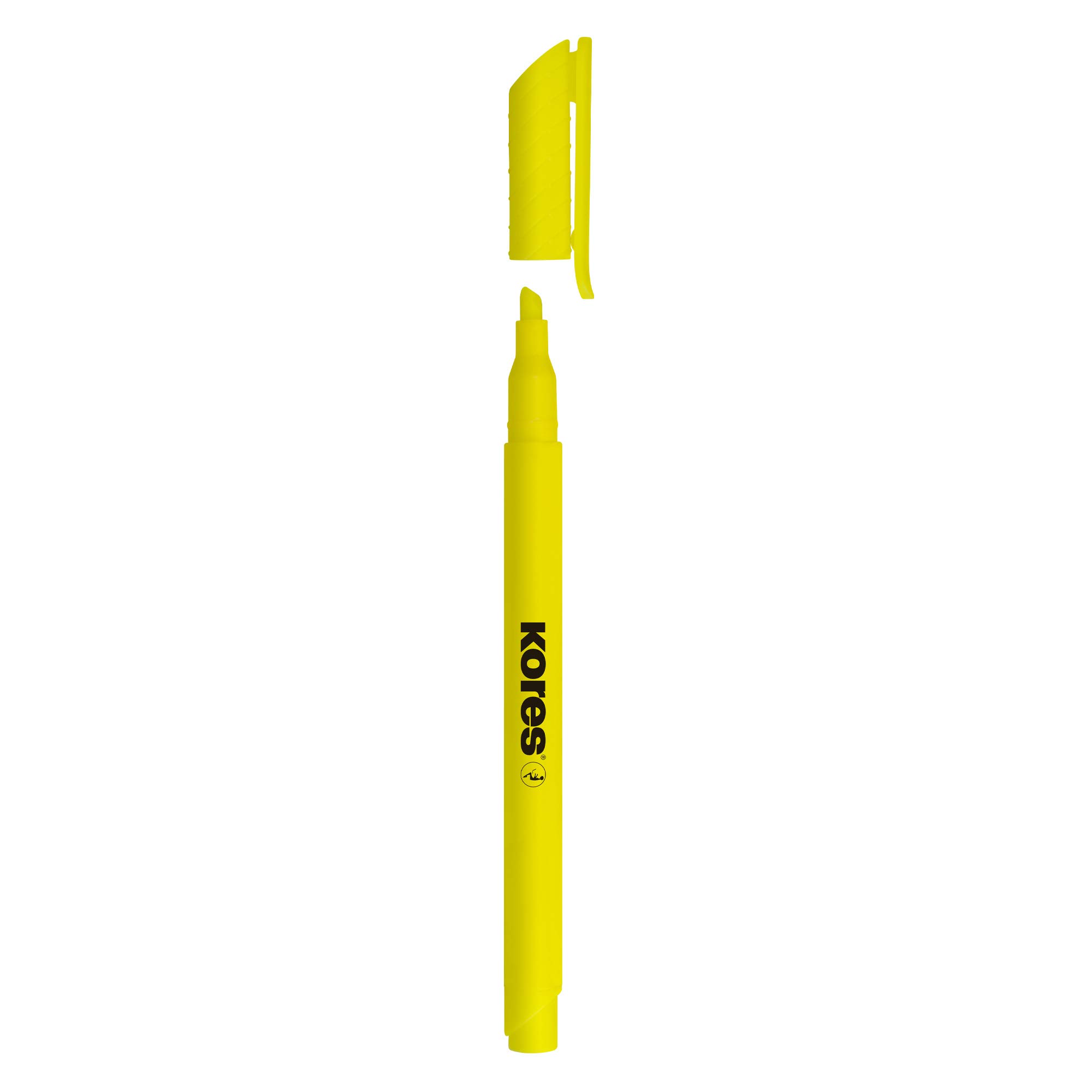 kores-high-liner-textmarker-gelb-keilspitze-12er-pack image 3