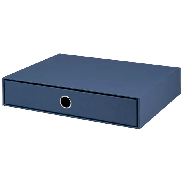 r-ssler-s-o-h-o-schubladenbox-a4-querformat-1-fach-navy-blau image 1