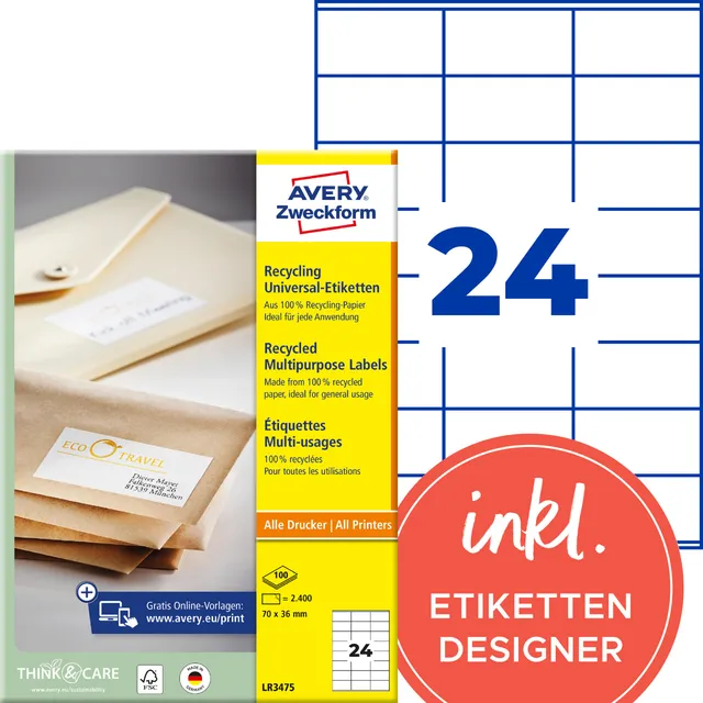 avery-zweckform-lr3475-recycling-etiketten-70x36-mm-2-400-adressaufkleber-auf-a4 image 1