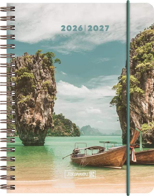 brunnen-sch-lerkalender-2026-2027-tropical-a6-18-monate image 1