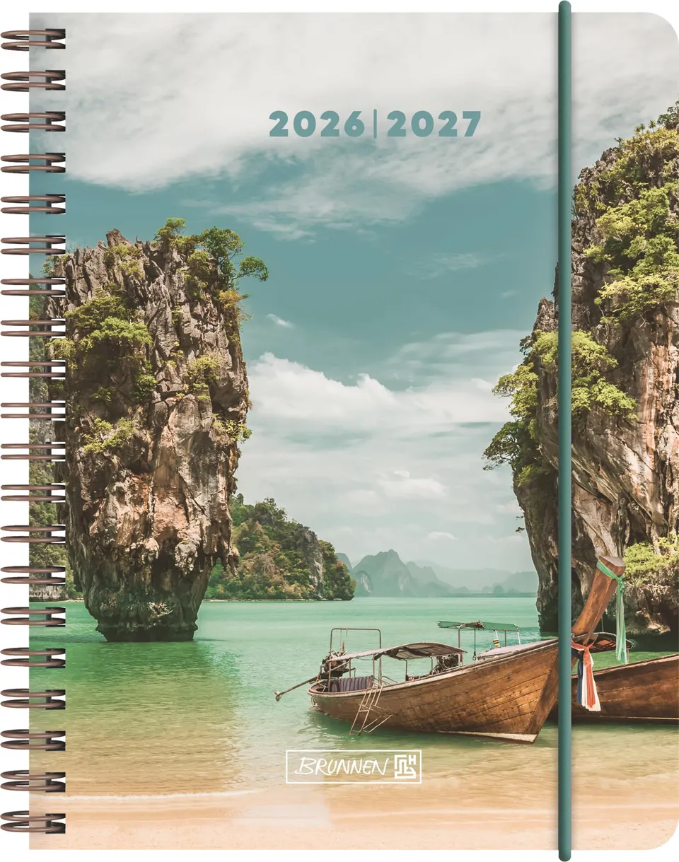 brunnen-sch-lerkalender-2026-2027-tropical-a6-18-monate image 1