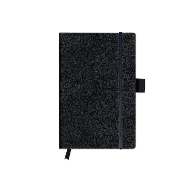 herlitz-my-book-classic-notizbuch-a6-kariert-96-blatt-schwarzer-kunstleder-einba image 1