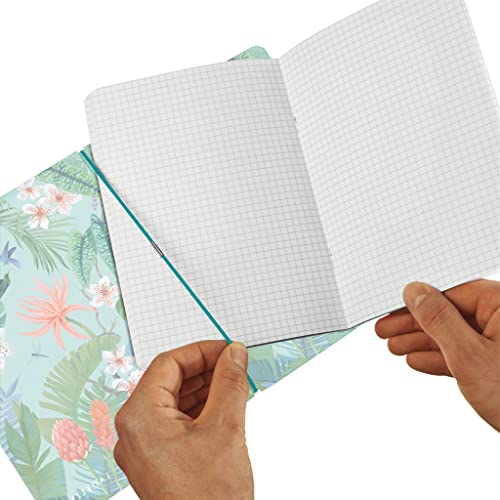 herlitz-my-book-flex-notizheft-a4-ladylike-jungle-2-x-40-blatt-kariert-liniert image 7