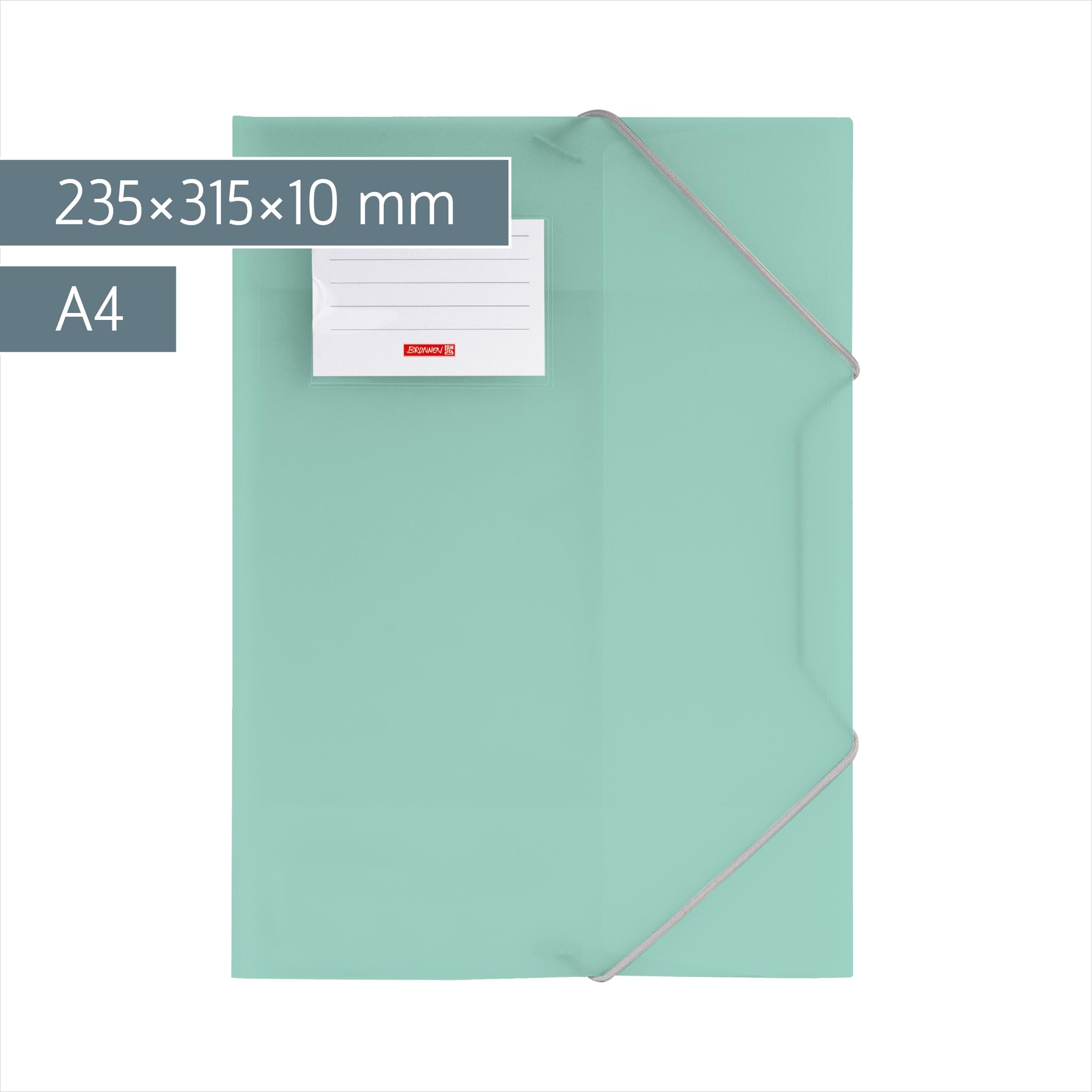 brunnen-sammelmappe-fact-pp-a4-mint-mit-gummizug image 2