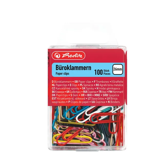 herlitz-8760811-b-roklammern-26-mm-farbig-sortiert-100-st-ck-h-ngebox image 1