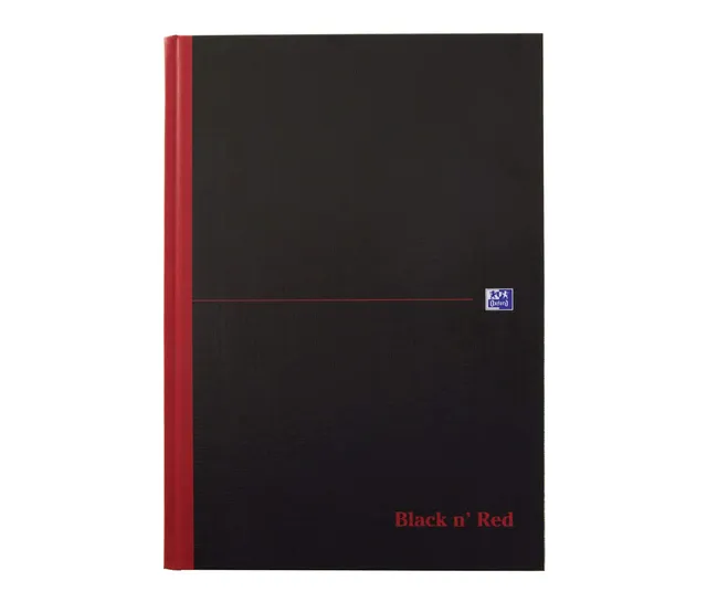 oxford-black-n-red-notizbuch-a4-kariert-hardcover-5er-pack-96-blatt image 1