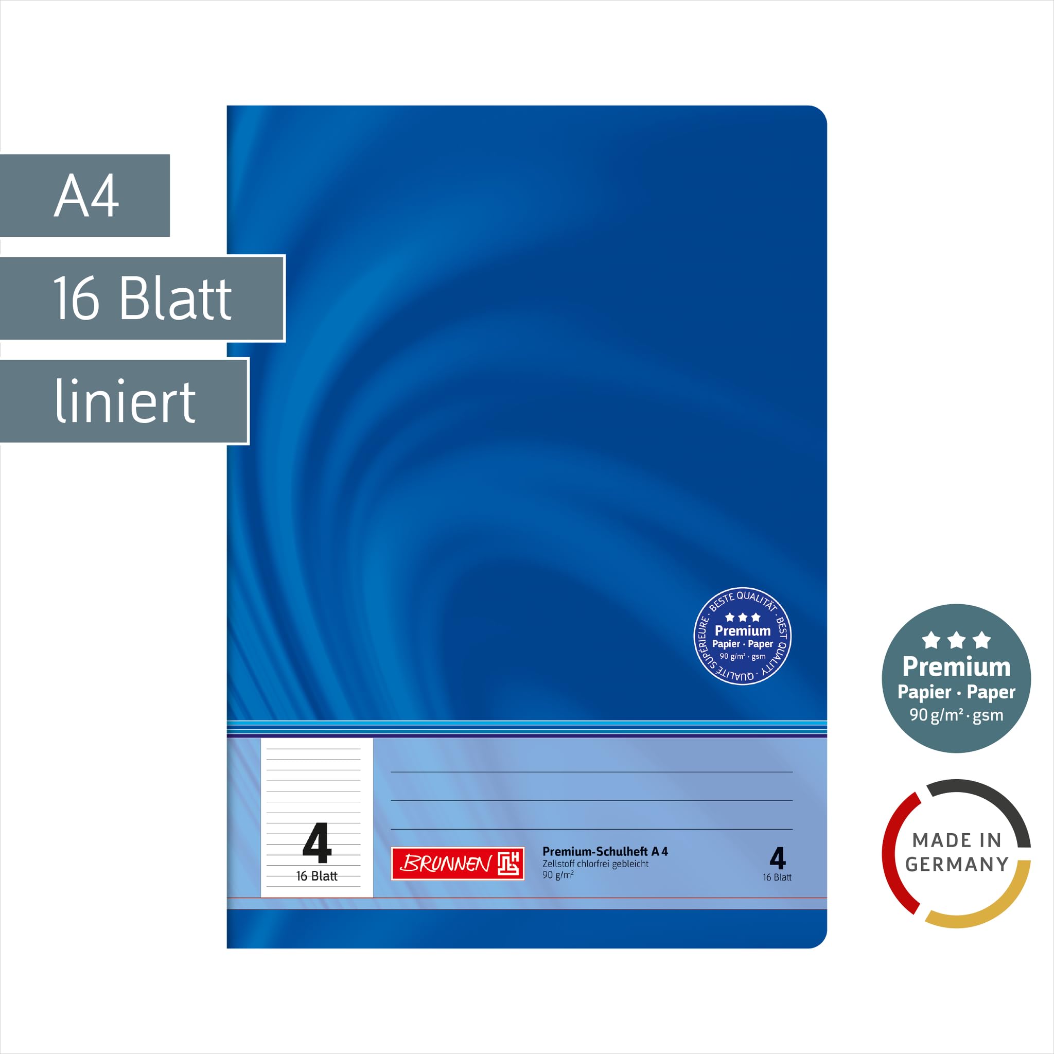 brunnen-premium-schulheft-din-a4-lineatur-4-liniert-16-blatt image 2