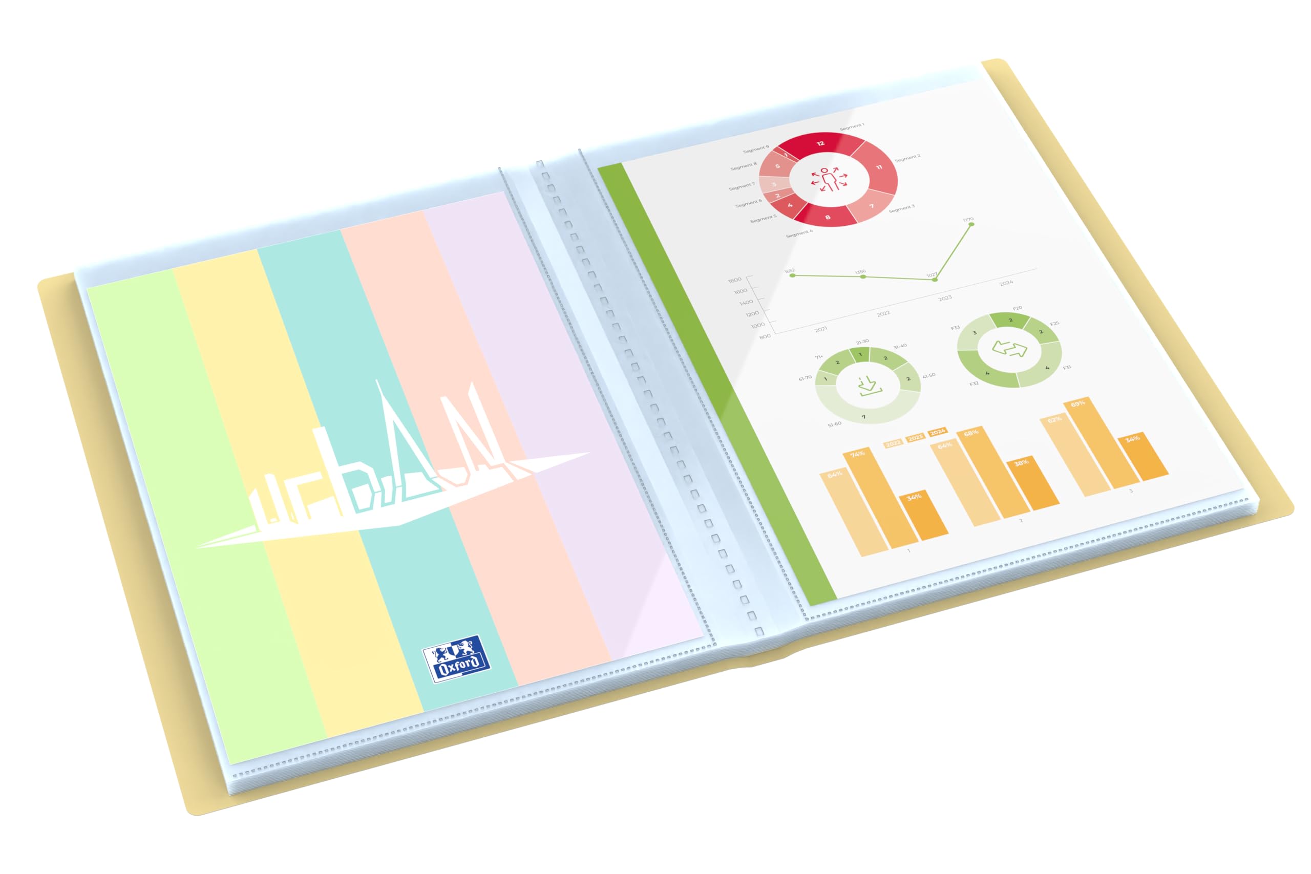 oxford-urban-sichtbuch-a4-mit-20-h-llen-pastell-sortiert-10-st-ck image 3