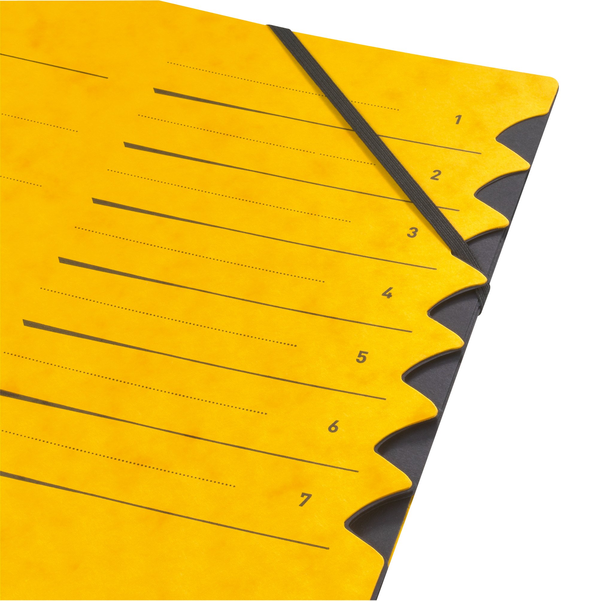 herlitz-max-file-ordnungsmappe-a4-1-7-gelb-mit-7-f-chern image 2