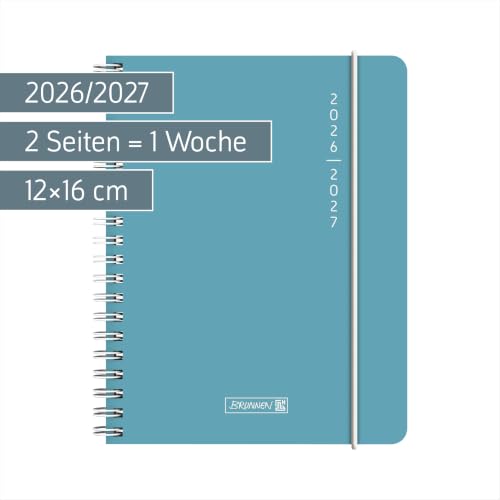 brunnen-sch-lerkalender-2026-2027-plain-blue-a6-kunststoff image 8