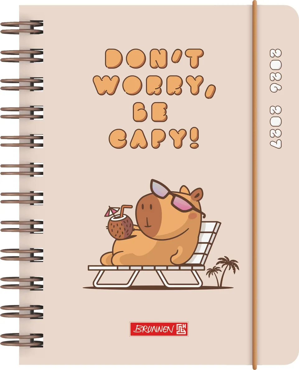 brunnen-sch-lerkalender-2026-2027-capy-a6-kunststoff-1-seite-1-tag image 1