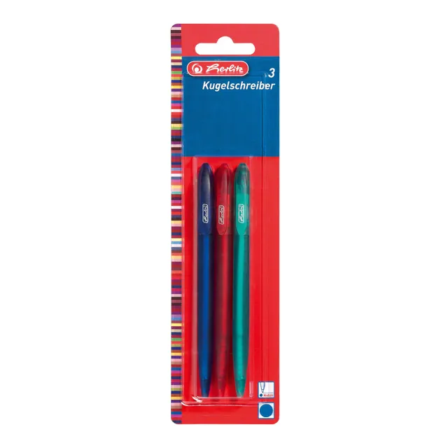 herlitz-kugelschreiber-frosted-blau-3-st-ck-semitransparent image 1