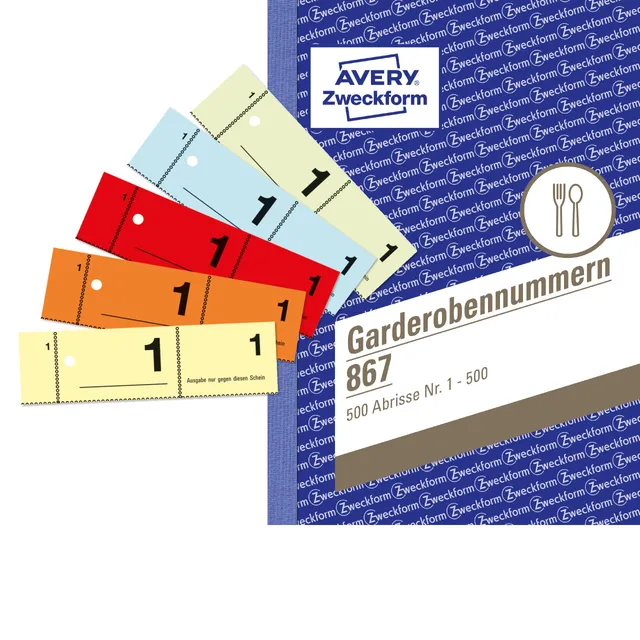avery-zweckform-867-garderobennummern-a6-1-500-5-farbig image 1