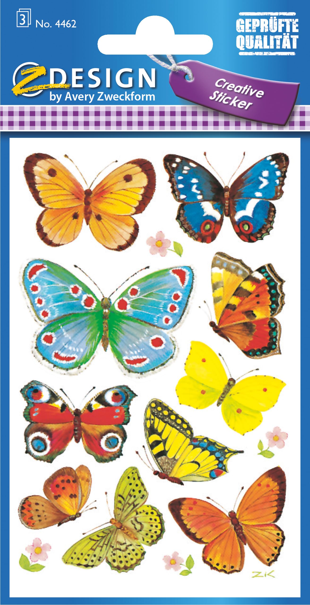 avery-zweckform-4462-z-design-deko-sticker-schmetterlinge-30-selbstklebende-papi image 1