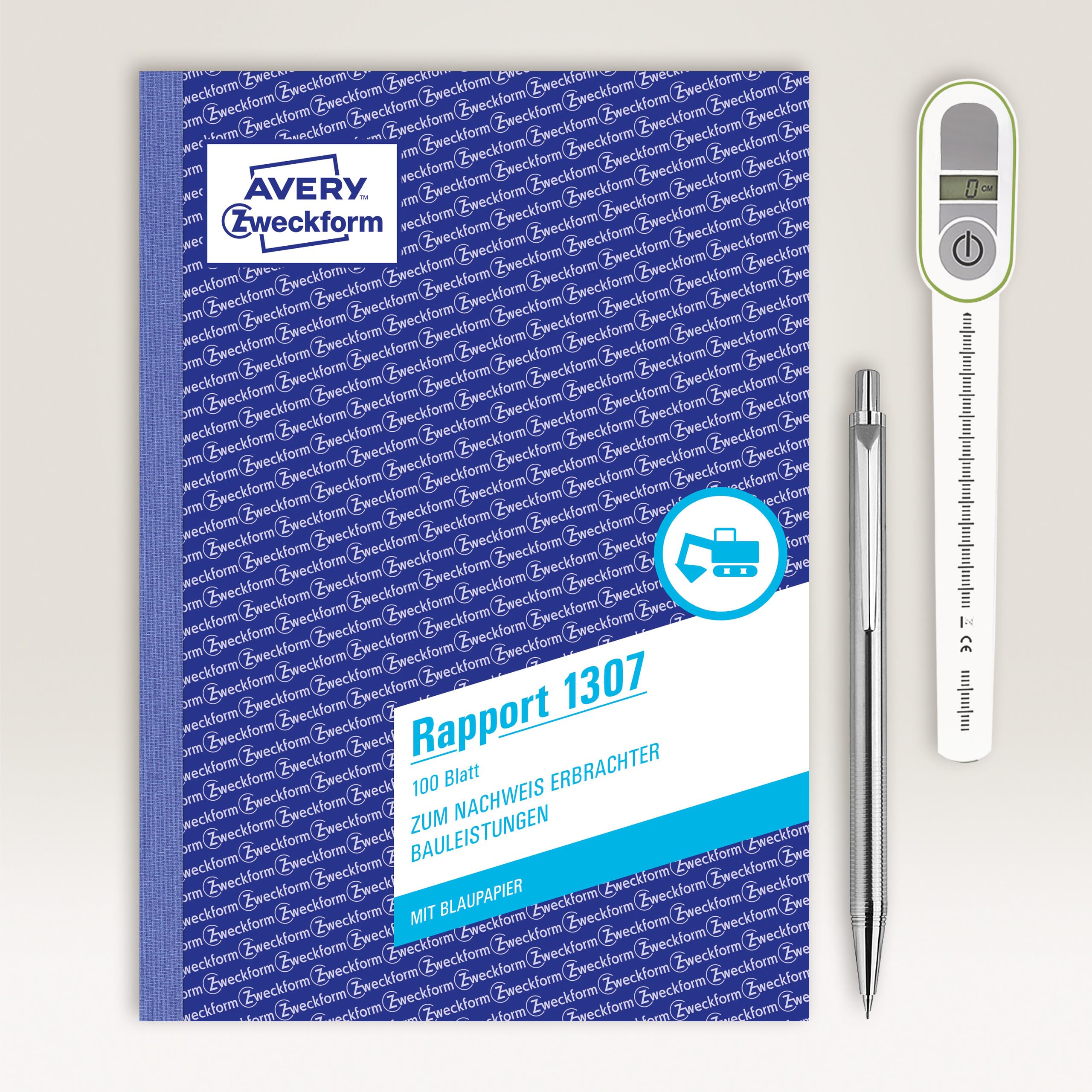 avery-zweckform-1307-rapport-a5-100-blatt-blaupapier-wei image 2
