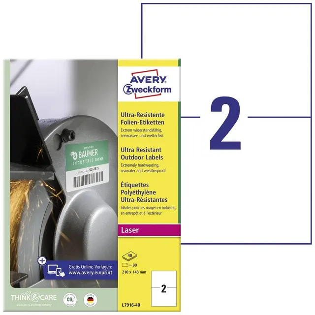 avery-zweckform-l7916-40-folienetiketten-210x148mm-wei-extrem-stark-klebend-80-a image 1