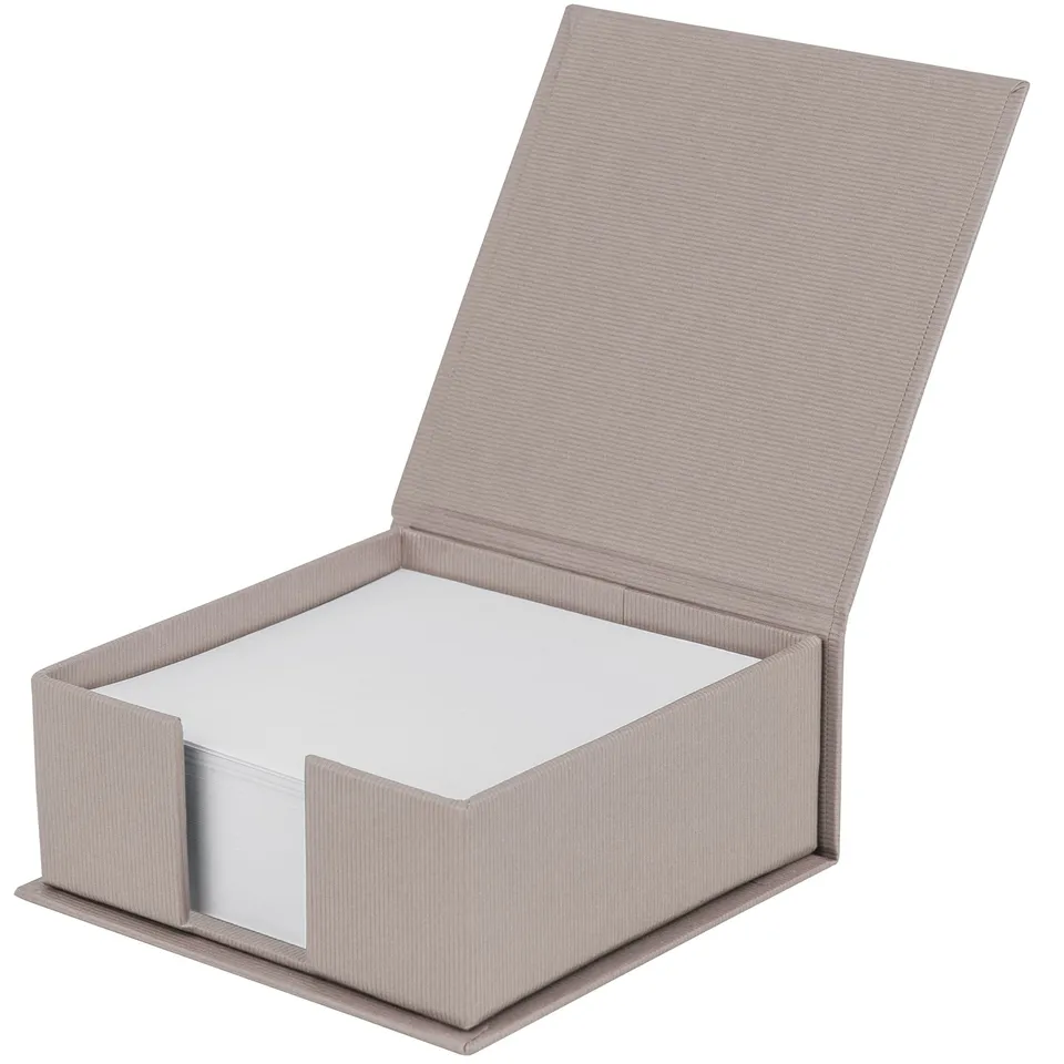 r-ssler-s-o-h-o-zettelkasten-mit-deckel-11x11cm-250-blatt-taupe image 1