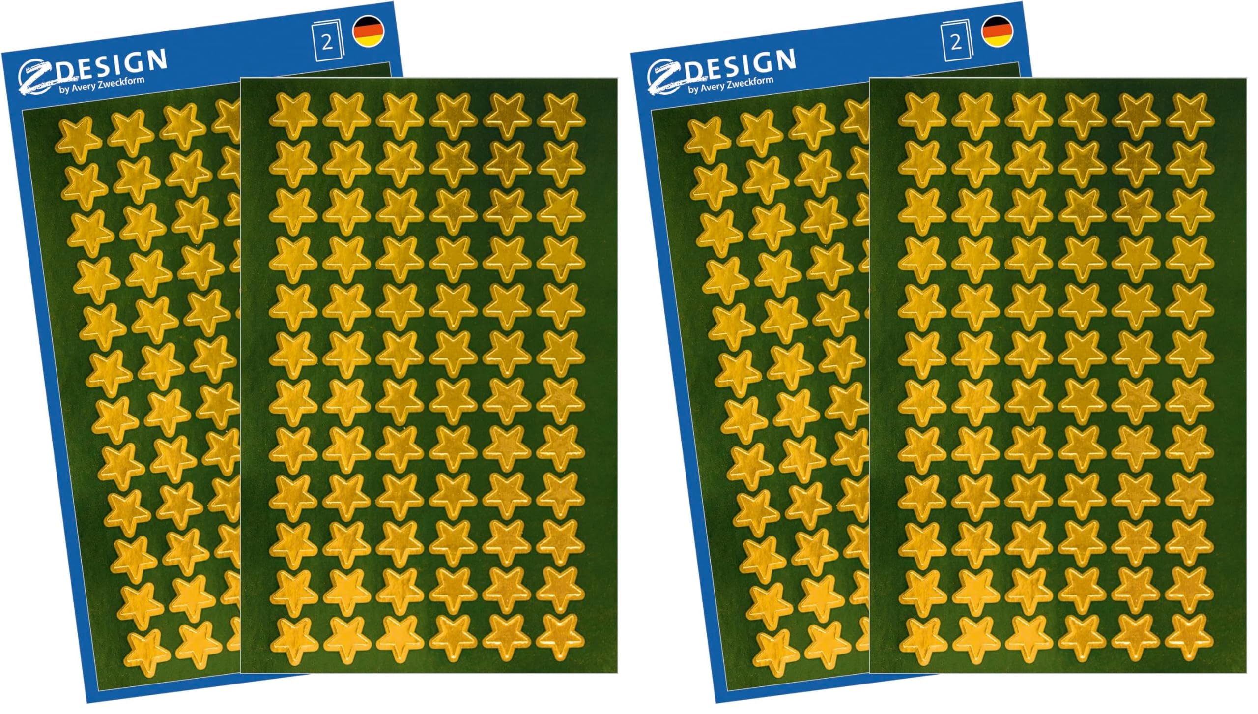 avery-zweckform-52806-z-design-weihnachtsaufkleber-sterne-gold-96-sticker image 8