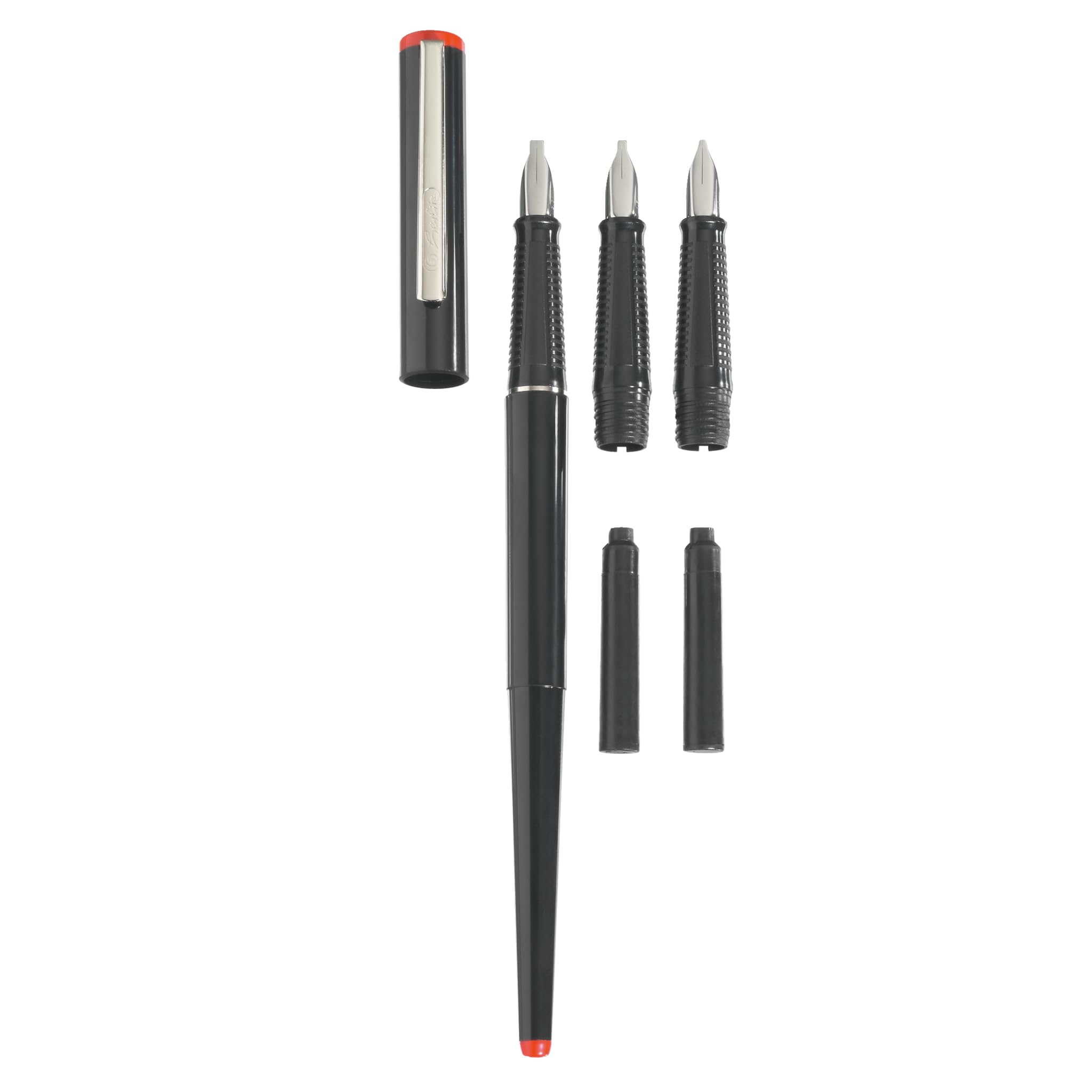 herlitz-calligraphie-set-5-teilig-schwarz-mit-3-federn image 1