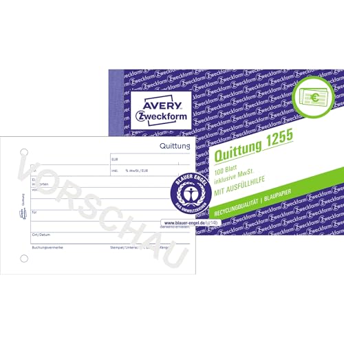 avery-zweckform-1255-quittungsblock-a6-quer-100-blatt-mit-mwst image 5