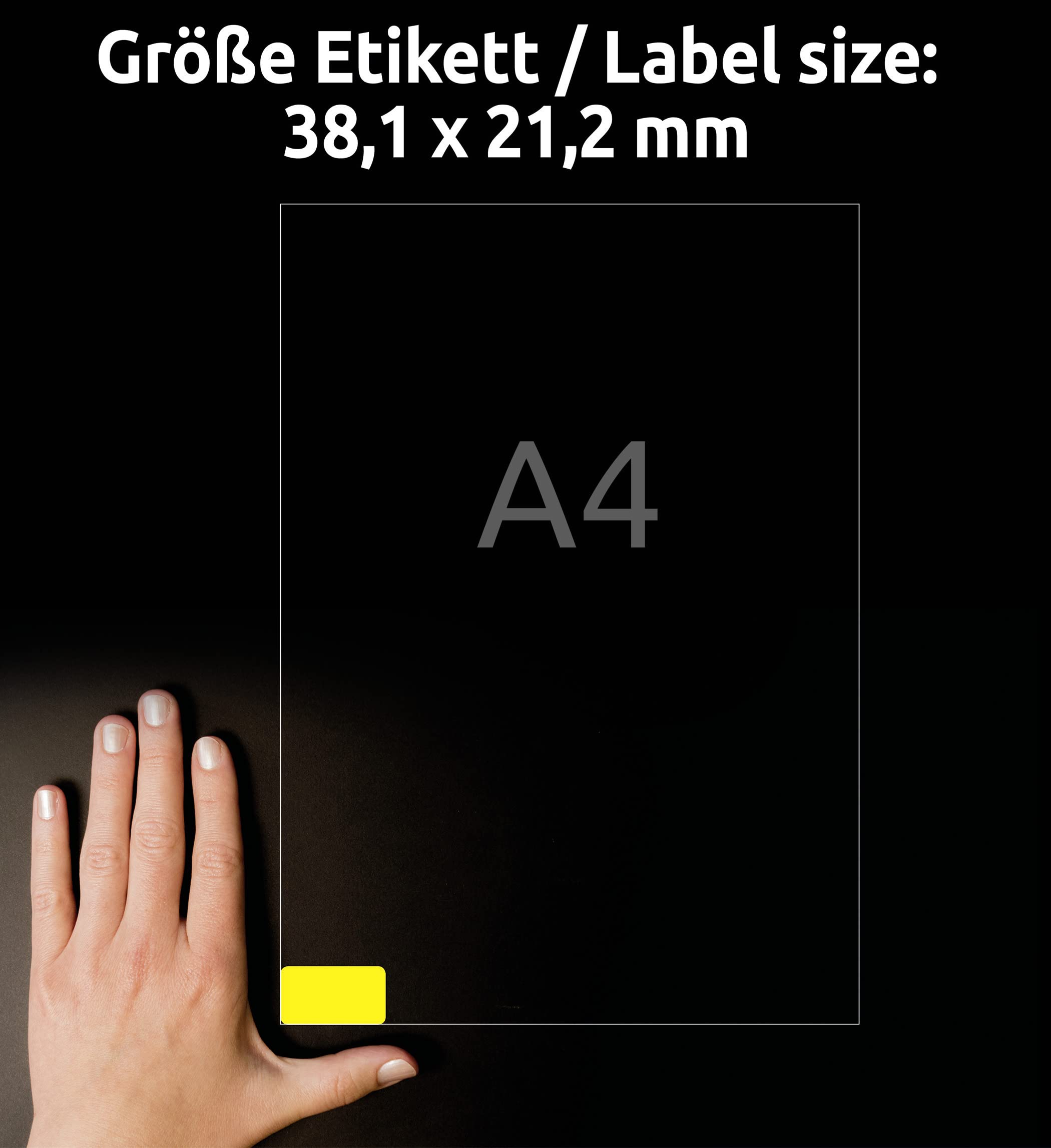 avery-zweckform-l7651y-25-neon-etiketten-38-1x21-2-mm-1-650-aufkleber-neongelb image 4
