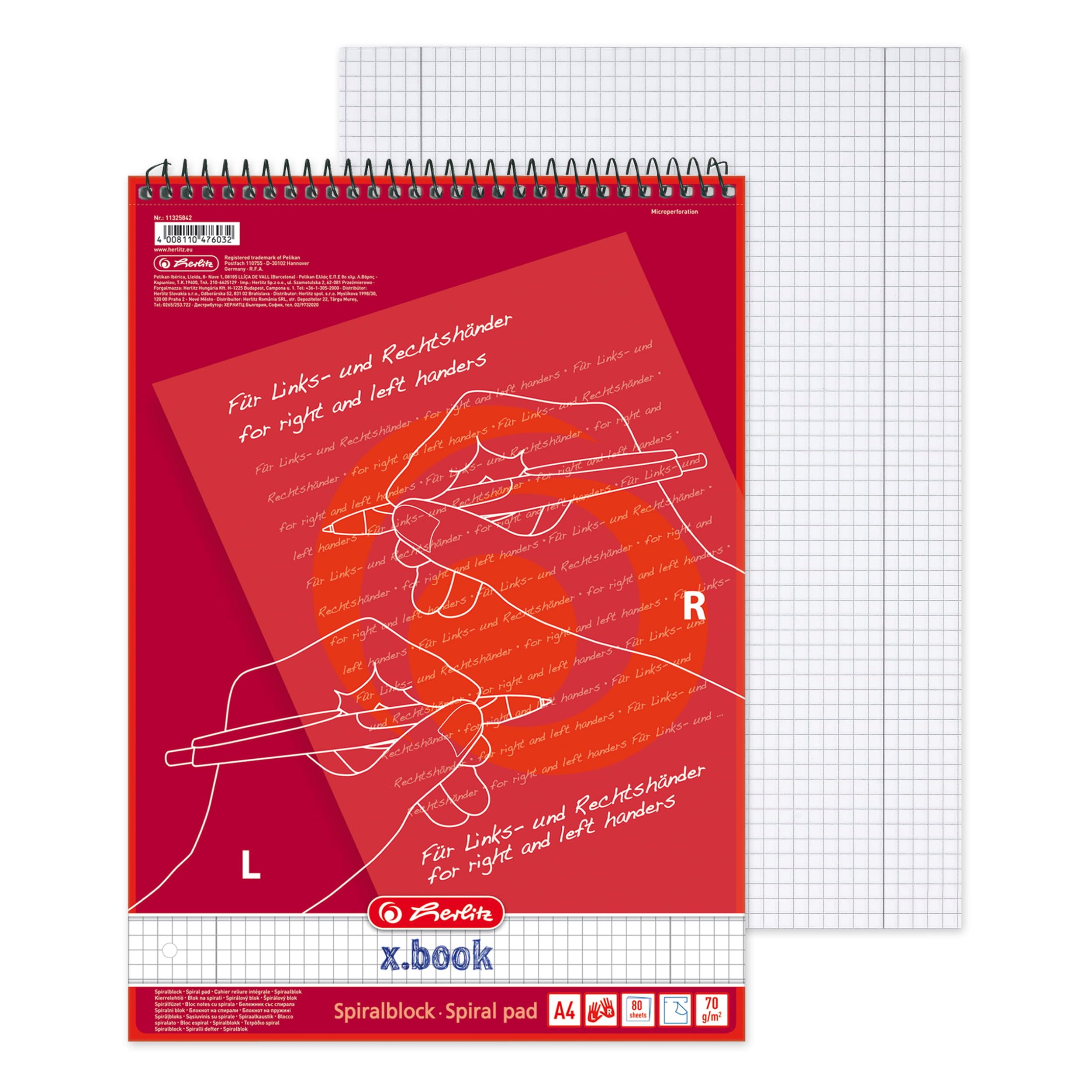 herlitz-beidh-nderblock-a4-lineatur-28-kariert-mit-rand-80-blatt-5-st-ck image 3