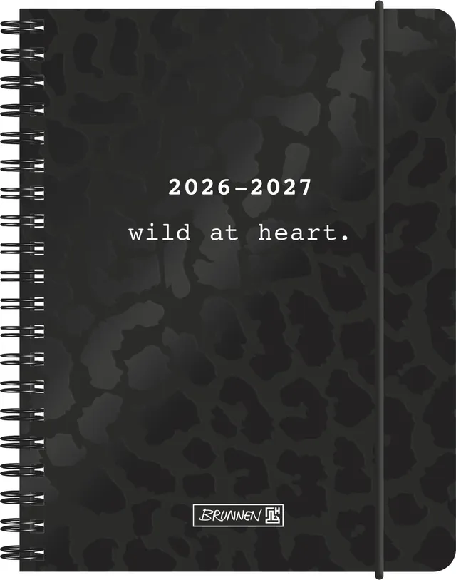 brunnen-sch-lerkalender-2026-2027-black-a6-papier-2-seiten-1-woche image 1