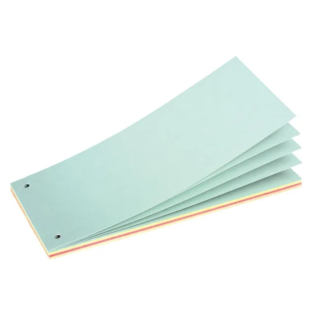 herlitz-trennstreifenblock-10-5-x-24-cm-farbig-sortiert-40-blatt-gelocht image 1