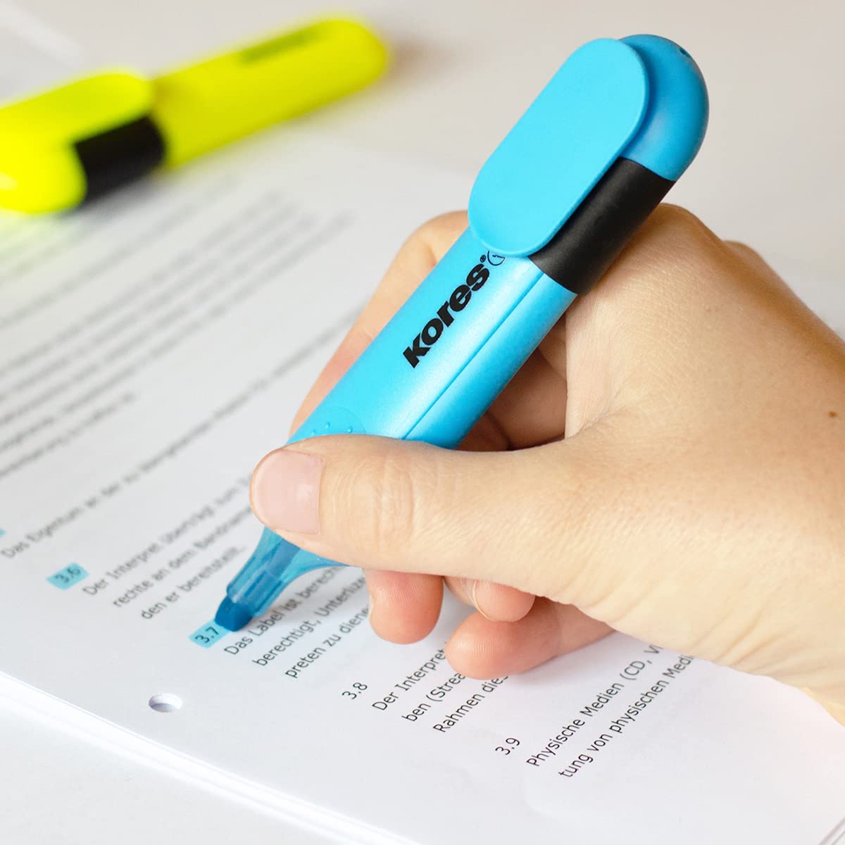 kores-bright-liner-textmarker-keilspitze-6er-set-pastell-tm36166 image 4