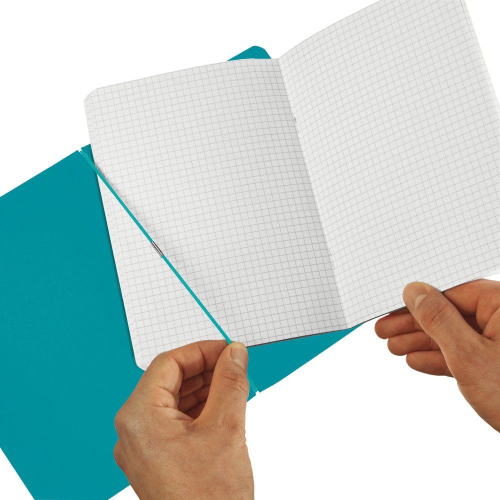herlitz-notizheft-flex-pp-a4-caribbean-t-rkis-2-x-40-blatt-liniert-kariert image 4